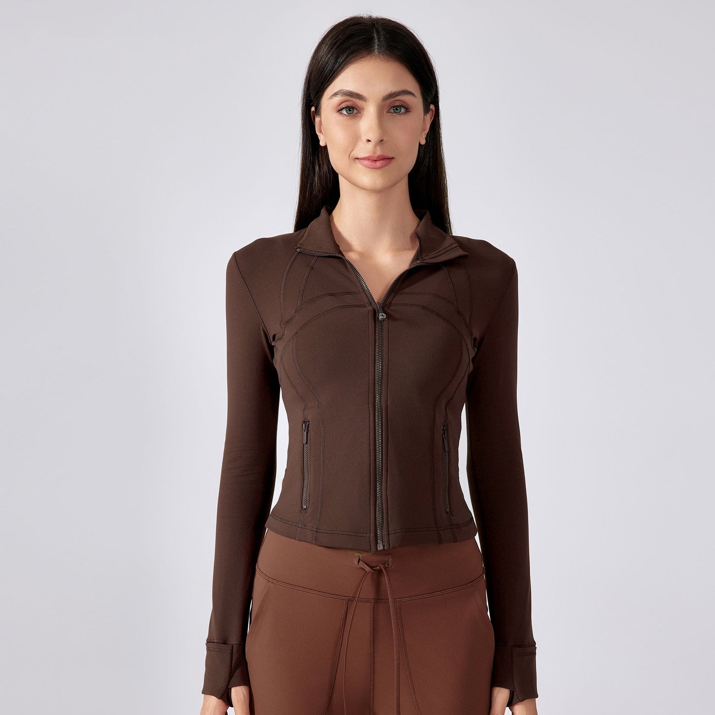 Women's new short slim collar yoga clothes