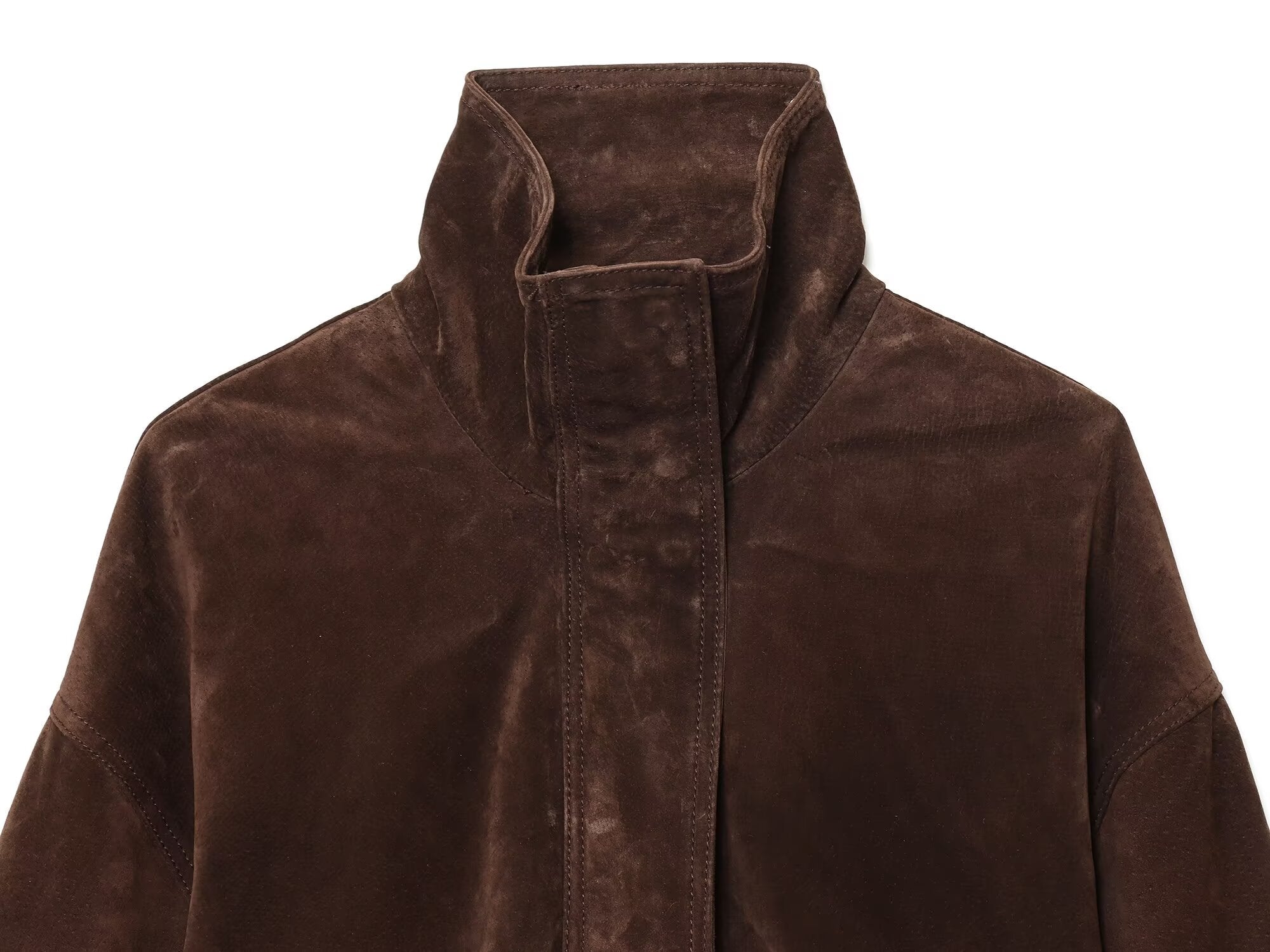 Women's new fashion anti suede effect casual stand collar jacket Coat