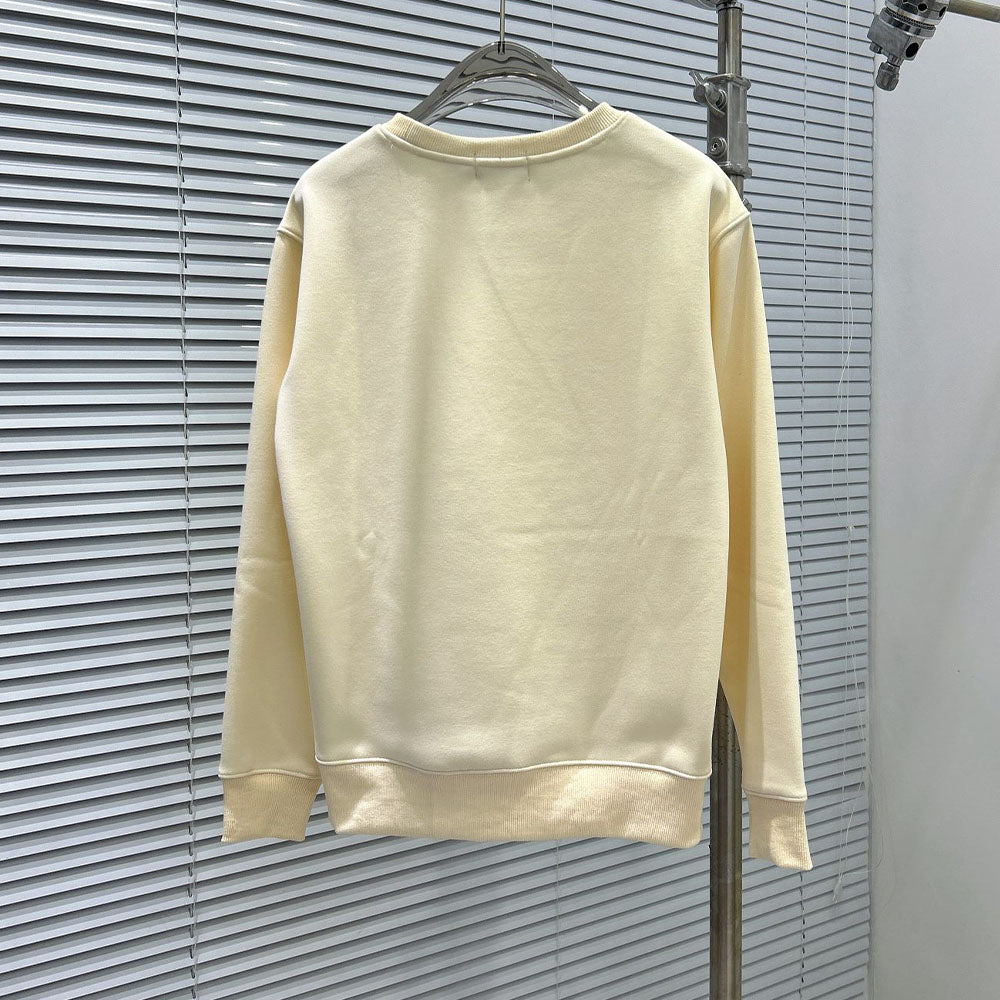 Women's new velvet round neck embroidered long-sleeved sweater