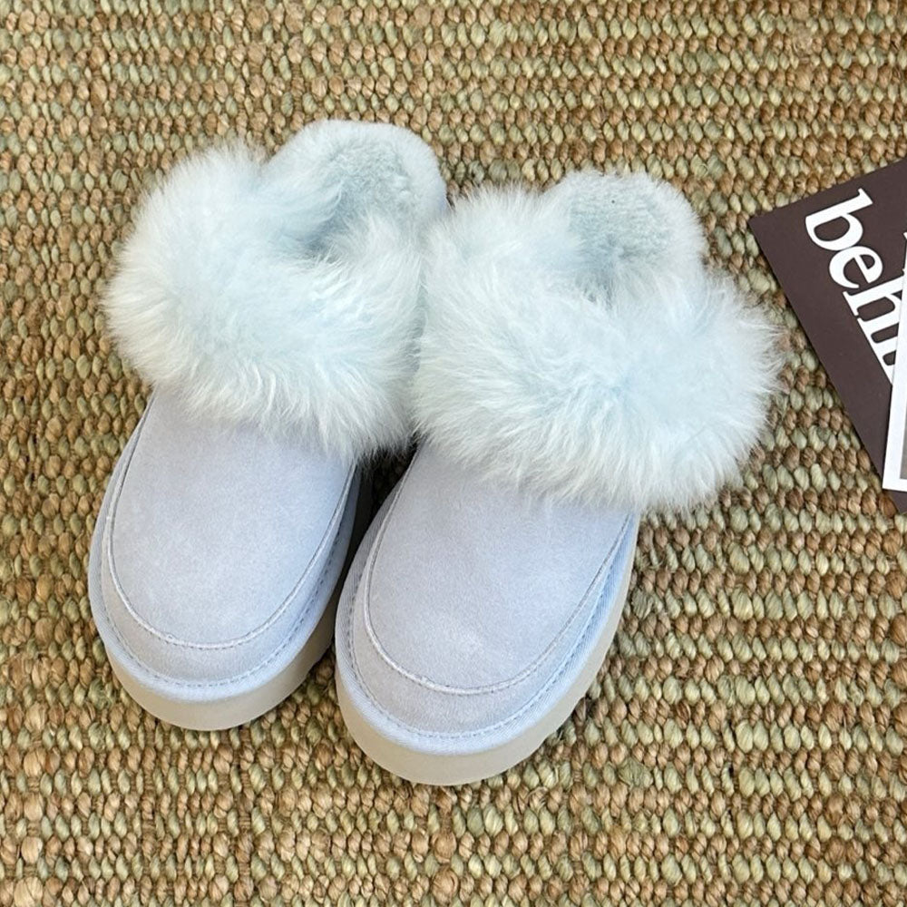 Women's New Long-haired Slippers Snow Boots