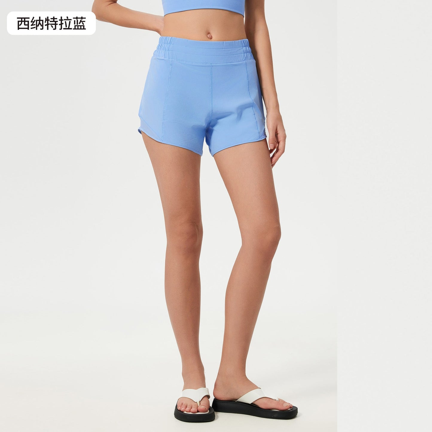 Women's new Joker Quick-drying shorts with lining high waist yoga shorts.