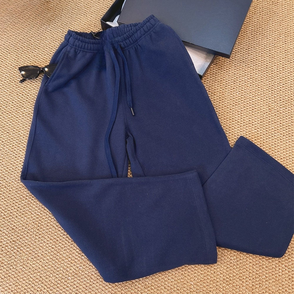 women's new cotton plus velvet straight casual pants