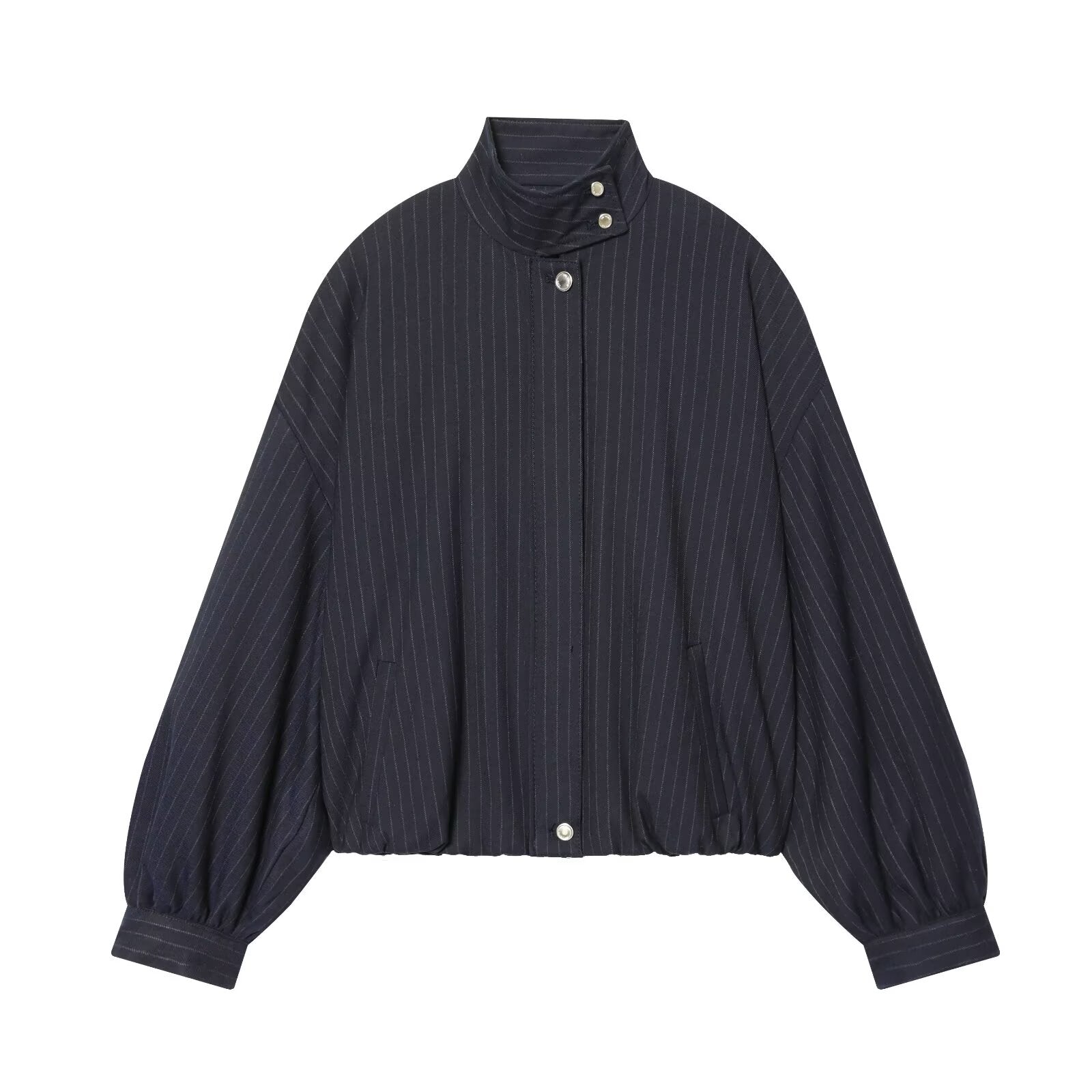 Women's casual pinstripe pilot jacket Coat
